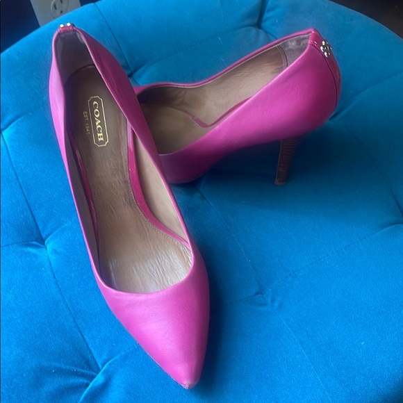Coach Shoes - Coach Pink Elegant Heels